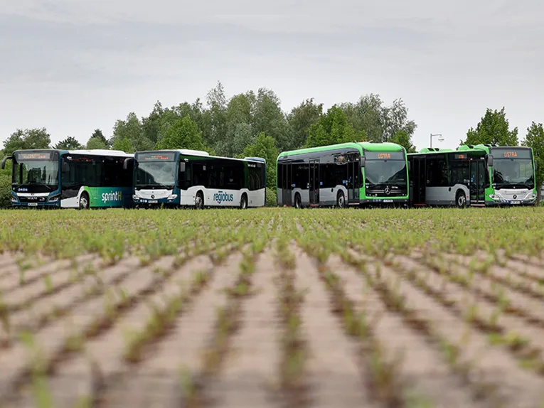 Fahrzeuge von Üstra und Regiobus